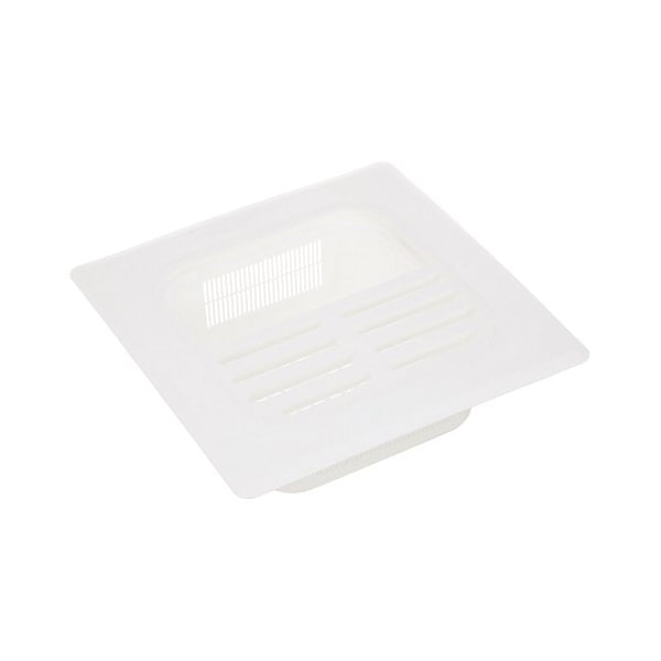 8X8 Floor Strainer White